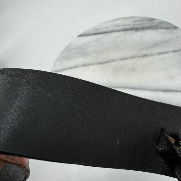 Bonini Y2K Abstract orange and black leather shoulder bag - Picture 5 of 10